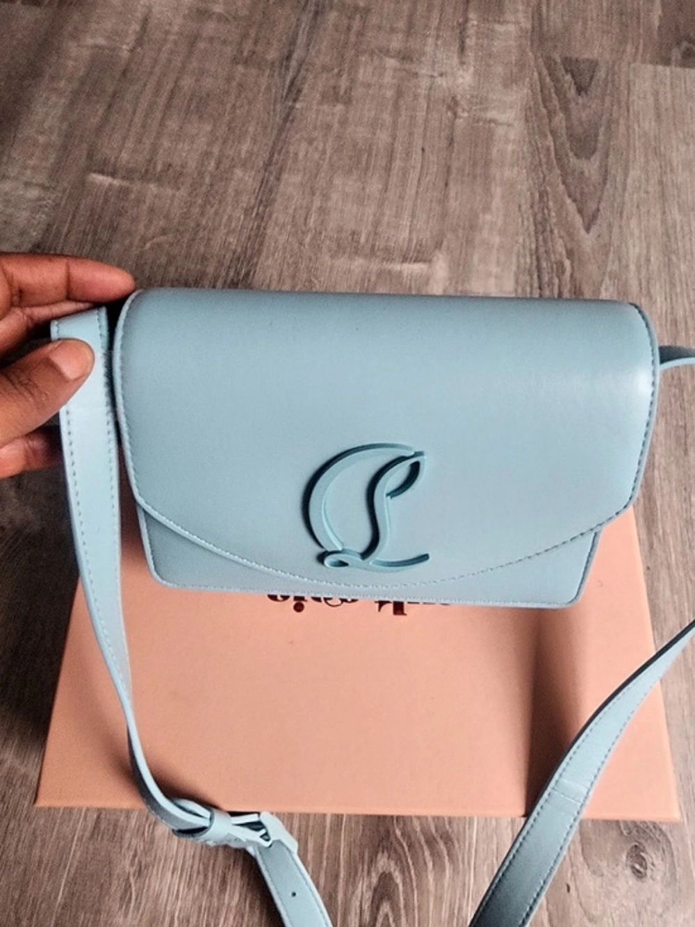 Christian Louboutin Blue Crossbody Bag Like New